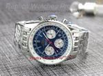Best Copy Breitling Navitimer Blue Face Stainless Steel Band Mens Watch